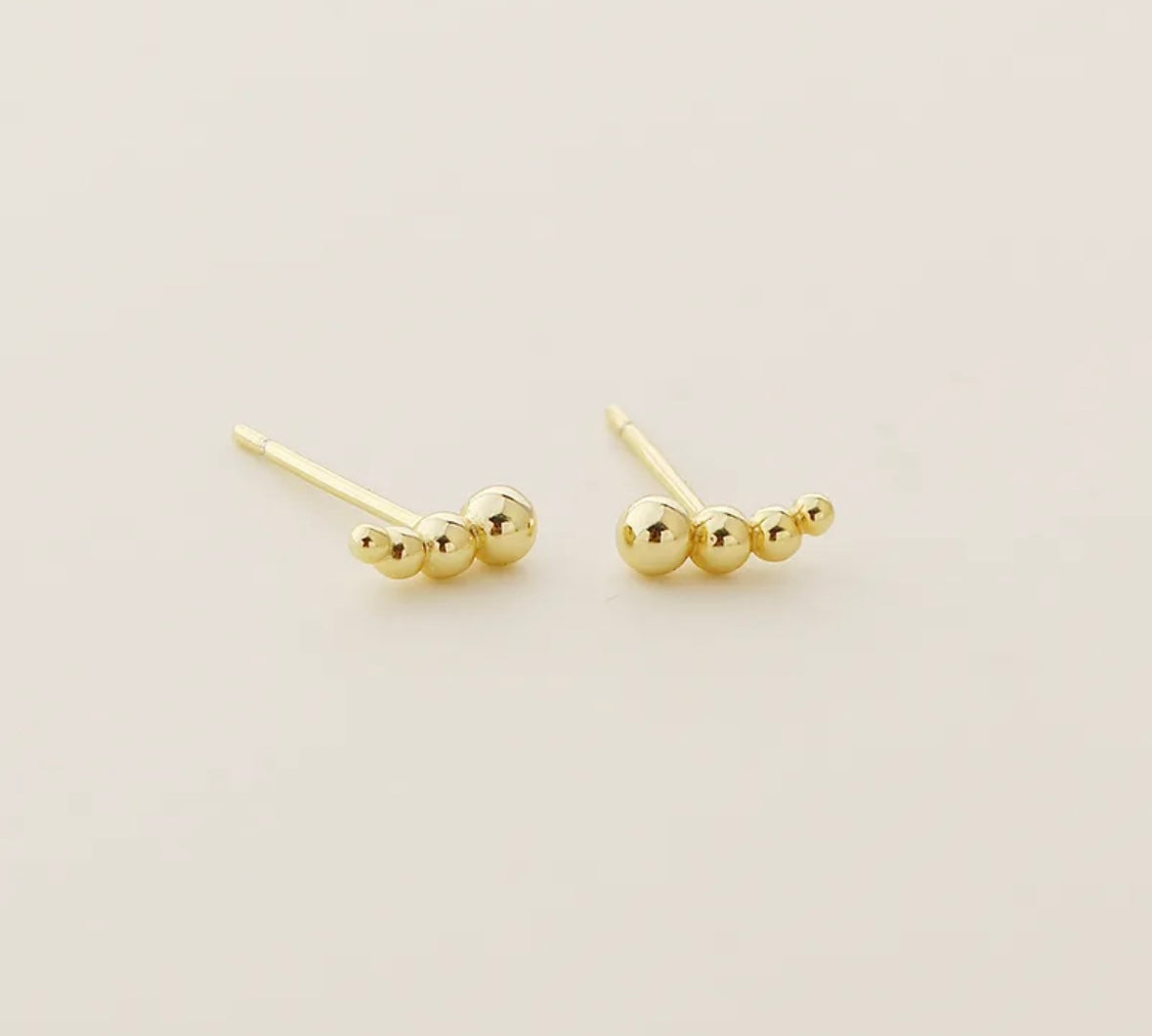 Dots Studs 925silver Goldplated  Earrings