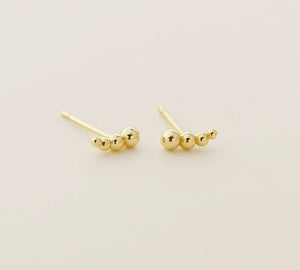 Dots Studs 925silver Goldplated  Earrings