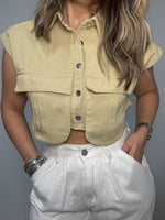 Load image into Gallery viewer, Khaki Denin Top
