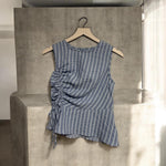 Load image into Gallery viewer, Asymmetric Blue Top

