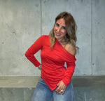 Load image into Gallery viewer, Alia Red Top

