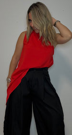 Load image into Gallery viewer, Red one shoulder top
