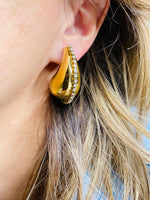 Load image into Gallery viewer, Gold Chunky Drop Stud Earrings
