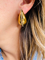 Load image into Gallery viewer, Gold Chunky Drop Stud Earrings
