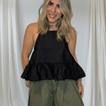 Load image into Gallery viewer, Black Halter Top
