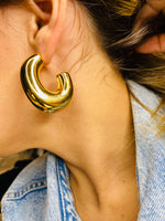 Load image into Gallery viewer, Chunky Open Hoops Earrings
