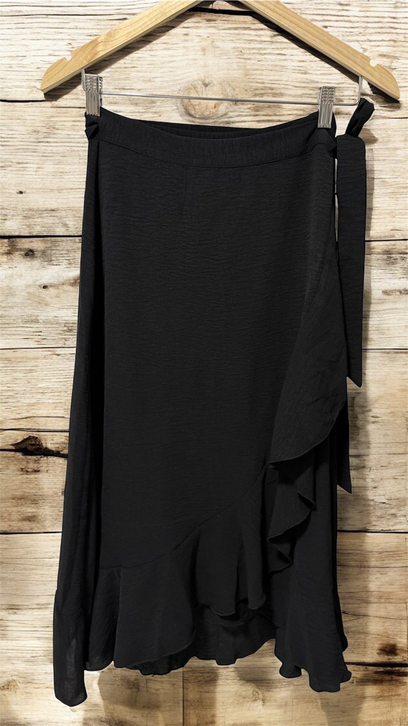 Black Wraparound Skirt