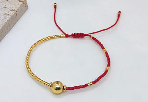 Red Adjustable Bracelet