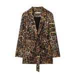 Load image into Gallery viewer, Oversize Lola Blazer Leopard Top
