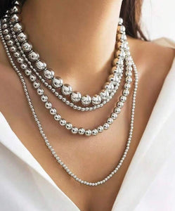 4Rows Silver Necklace