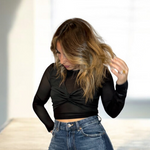 Load image into Gallery viewer, Black Mesh Top
