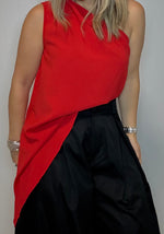 Load image into Gallery viewer, Red one shoulder top
