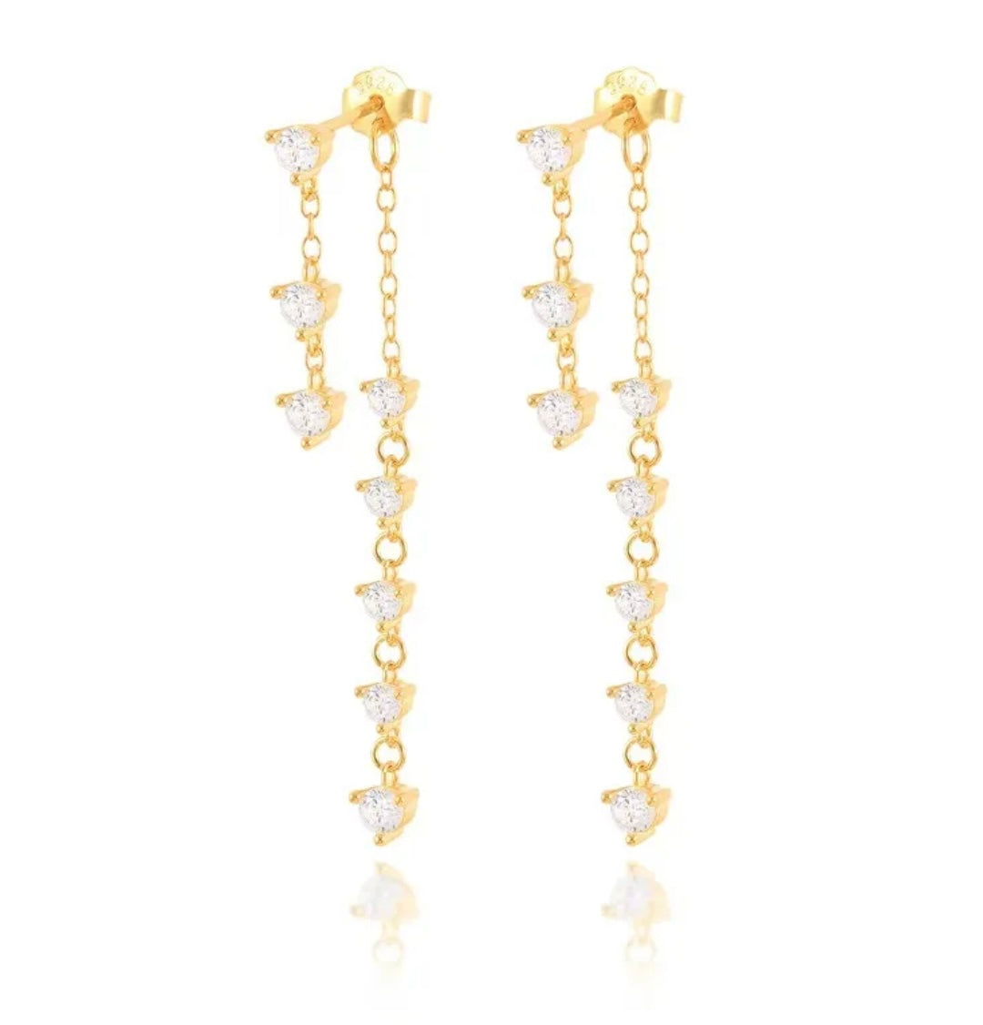 Amelia Goldplated 925silver Earrings