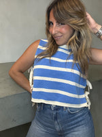 Load image into Gallery viewer, Alana Blue Stripes Top
