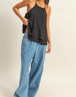 Load image into Gallery viewer, Leila Black Top
