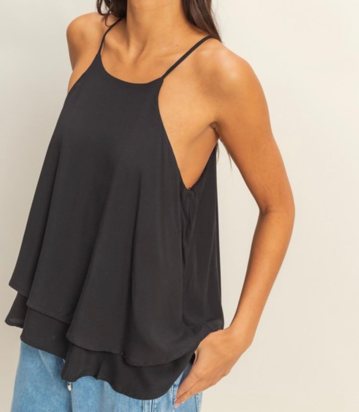Leila Black Top