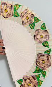 Nude Flowers Hand Painted Kolorete Hand Fan