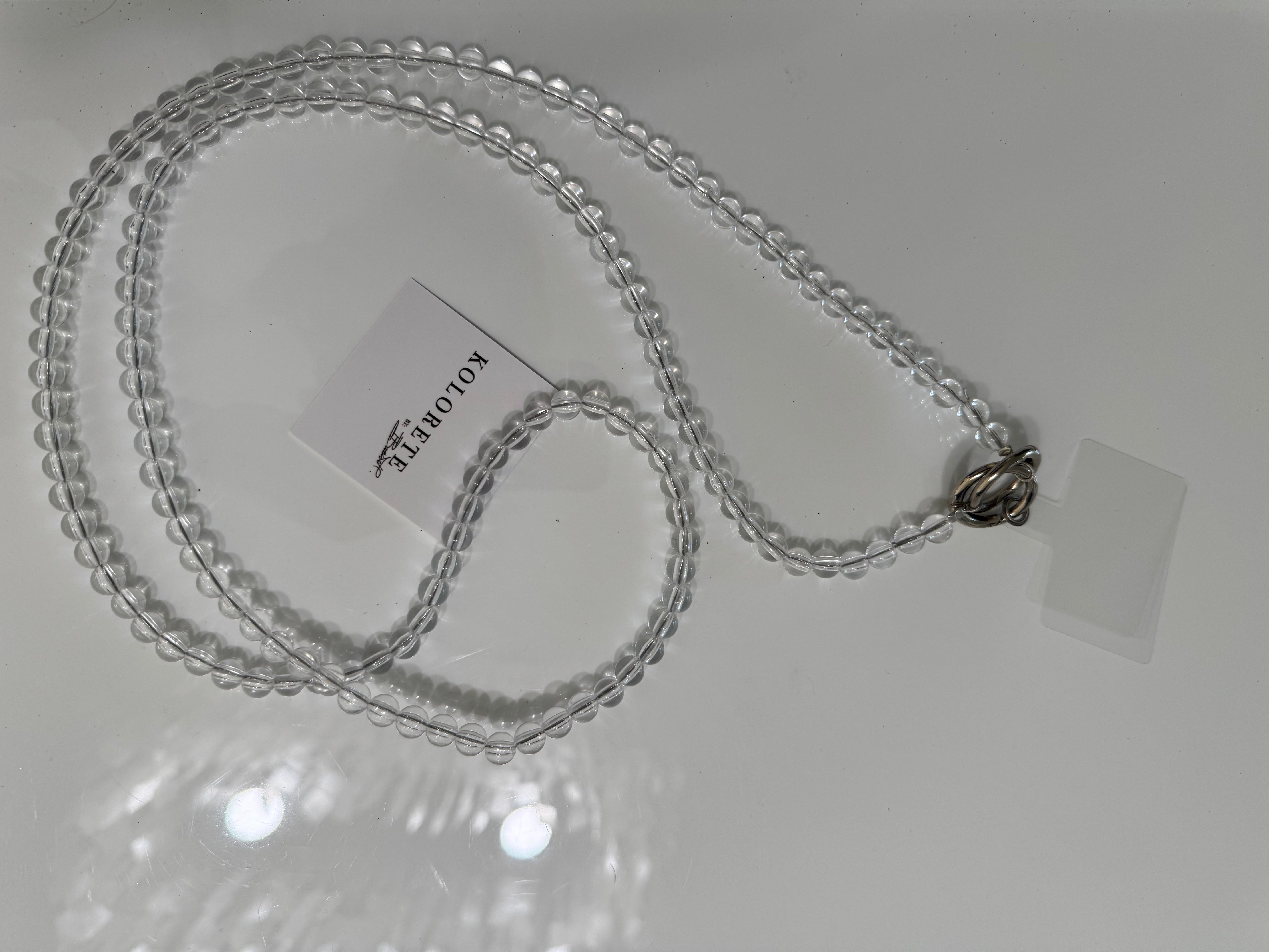 Crossbody Clear Bead Phone Strap
